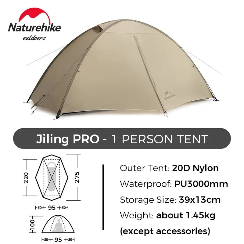 Naturehike Giling PRO 4-Season Dome Tent for Hiking
