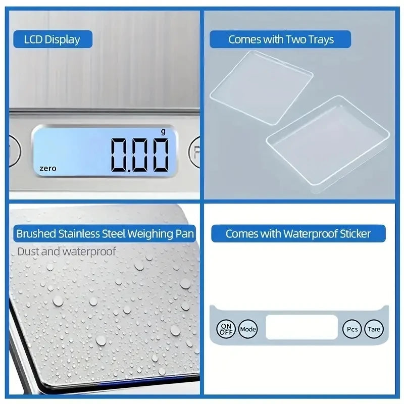 Portable Mini Pocket Digital Scale 3000g 0.1g High Precision