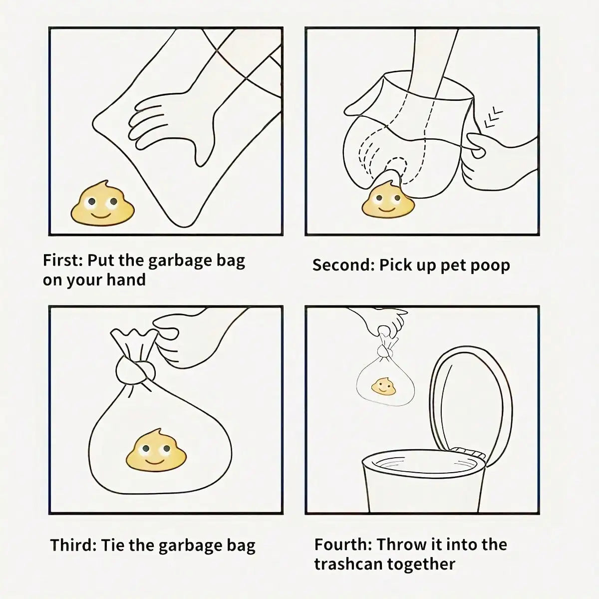 Ultra Thick Dog Poop Bags For Cats And Dogs Leak-Proof