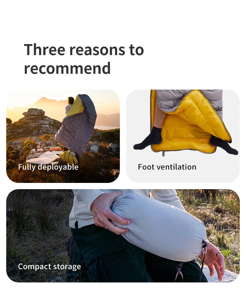 Naturehike Ultralight 650FP Duck Down Sleeping Bag For Hiking Travel