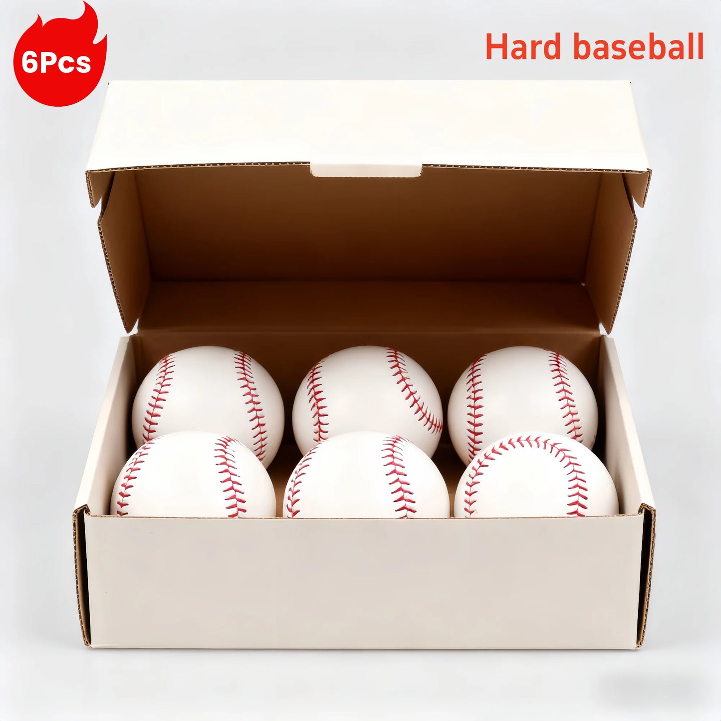 Nine inches Baseball Softball Hardball Training Balls Handmade Baseballs Hard&Soft Baseball Outdoor Practice Team Game