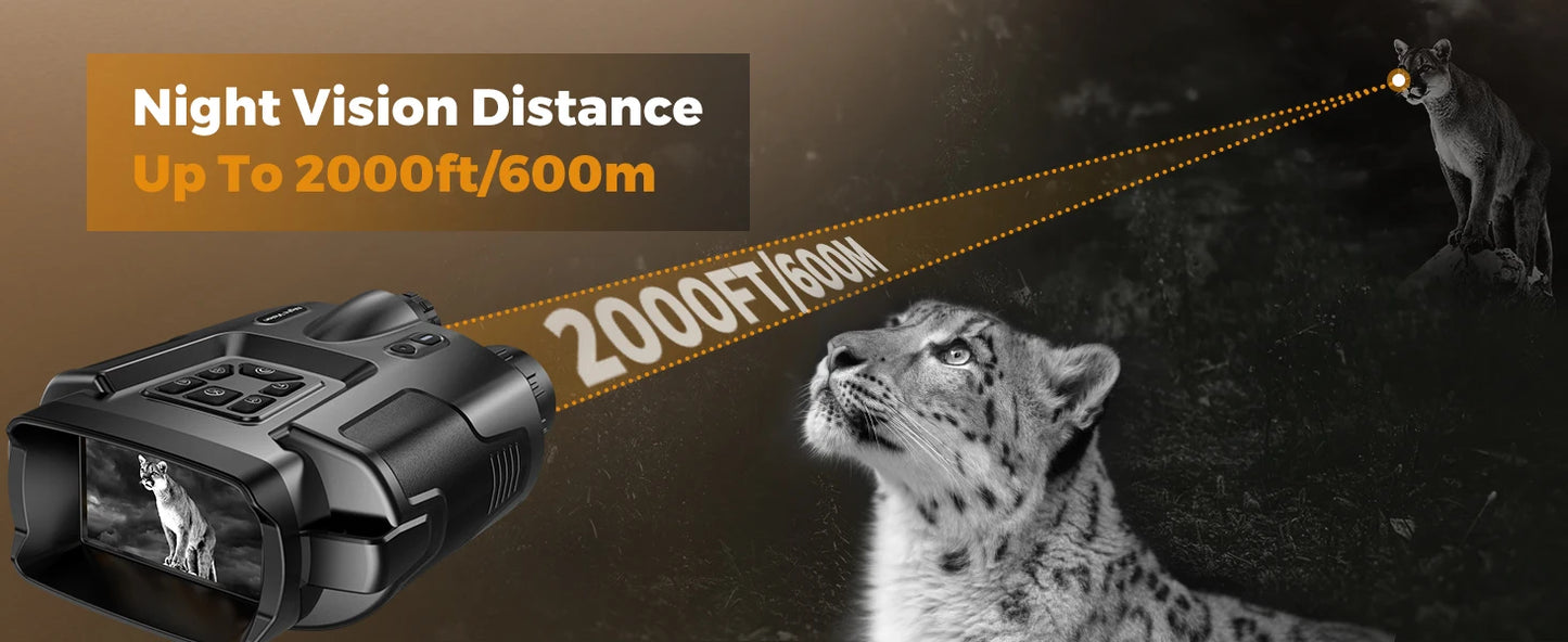 DIYIMIN Night Vision Binoculars 4K Infrared 8X Zoom Goggles