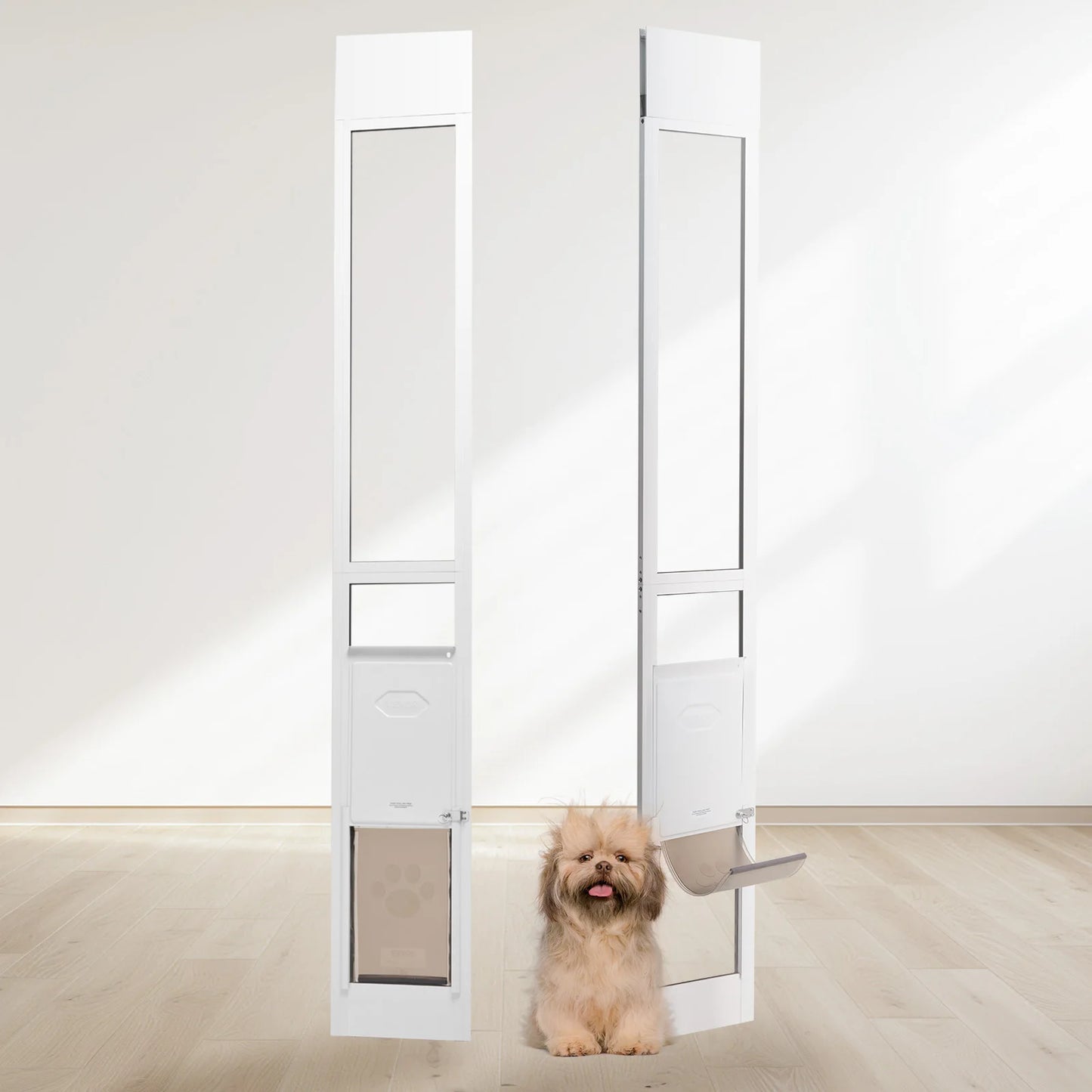 Dog Door For Sliding Glass Door Aluminum Frame Durable Pet