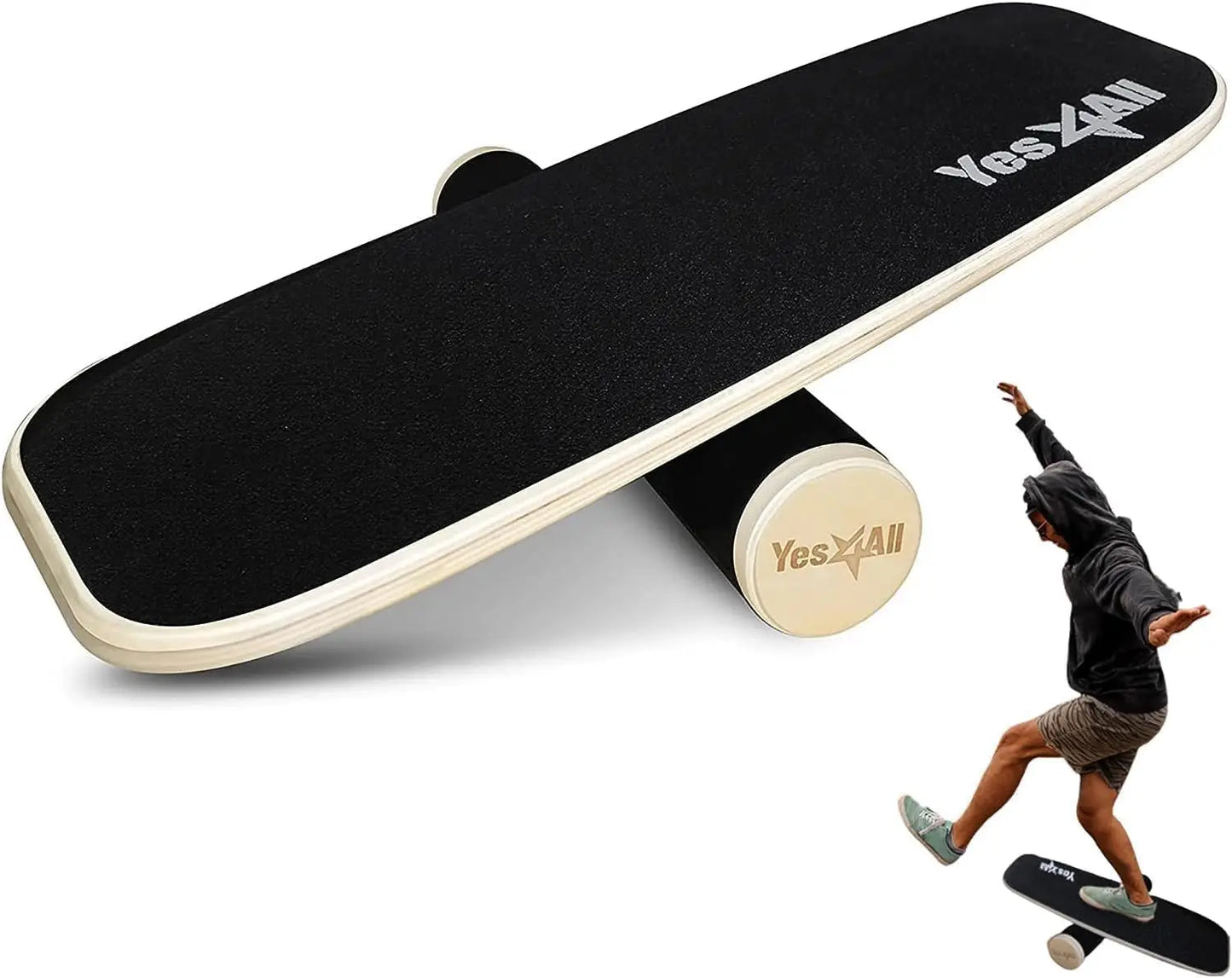 Ytyin Adjustable Balance Board With Stoppers For Core Fitness