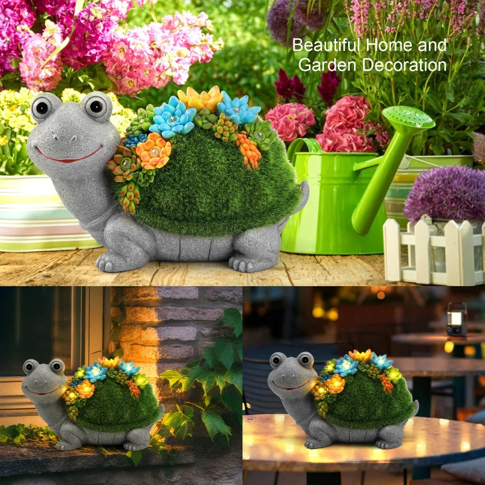 Solar Animal Garden Statue Light for Outdoor Courtyard Decor