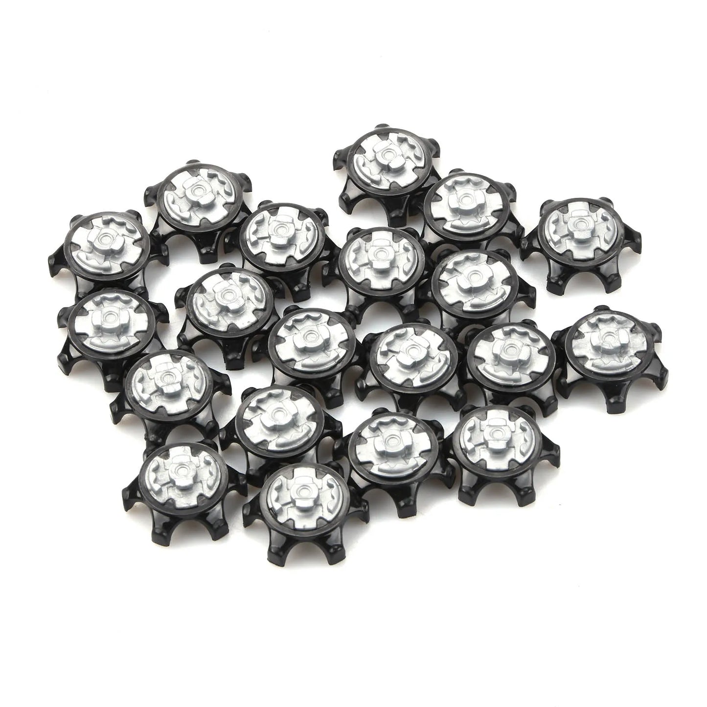 20Pcs Plastic Golf Spikes Pins Cleat Fast Twist For Adida Champ 2.5x1.2cm Golf Shoe Spikes Ultra Thin Durable Replacement Set