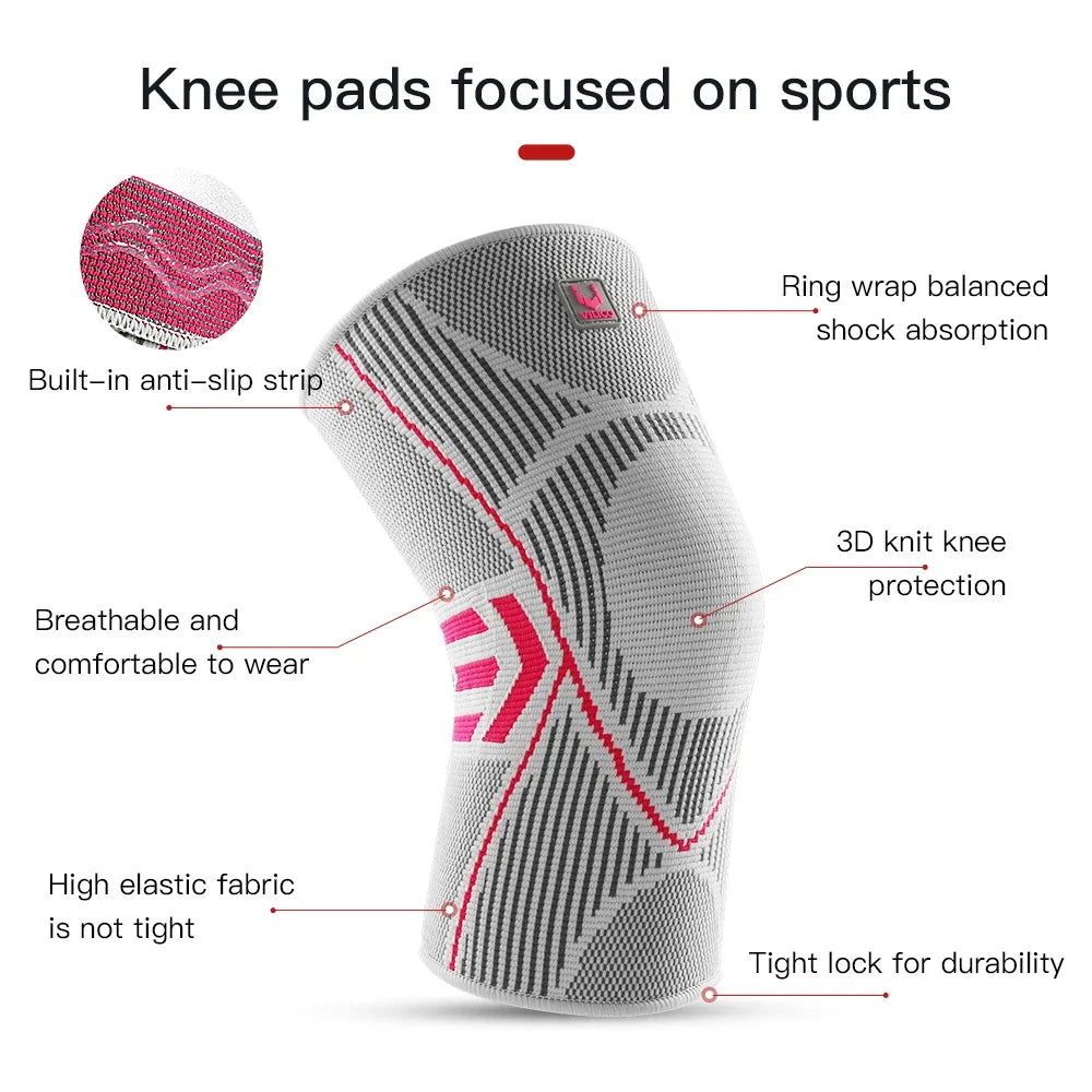 Lightweight Breathable Compression Knee Sleeve For Football Basketball