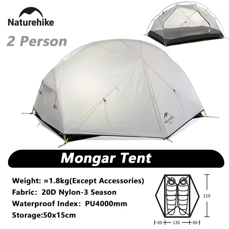 Naturehike Mongar Two Person Ultralight Camping Tent