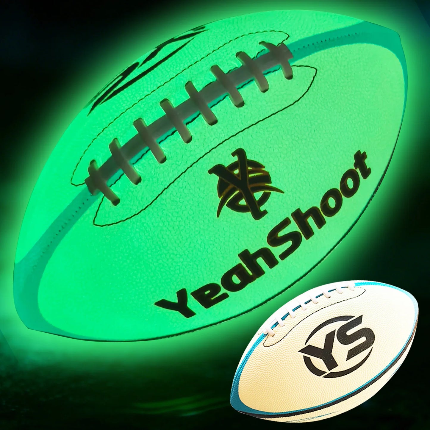 Glow In The Dark American Football With Fluorescent Material