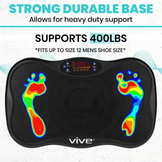YTYIN Vibration Plate Exercise Machine With Resistance Bands