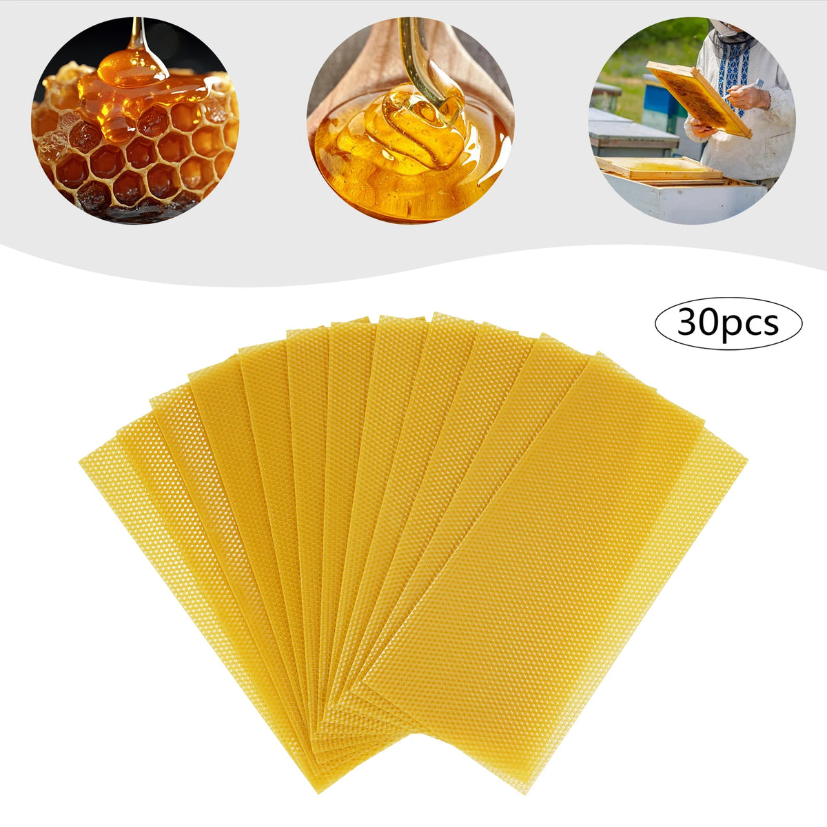 Natural Beeswax Hive Foundation Sheets for Faster Comb Building