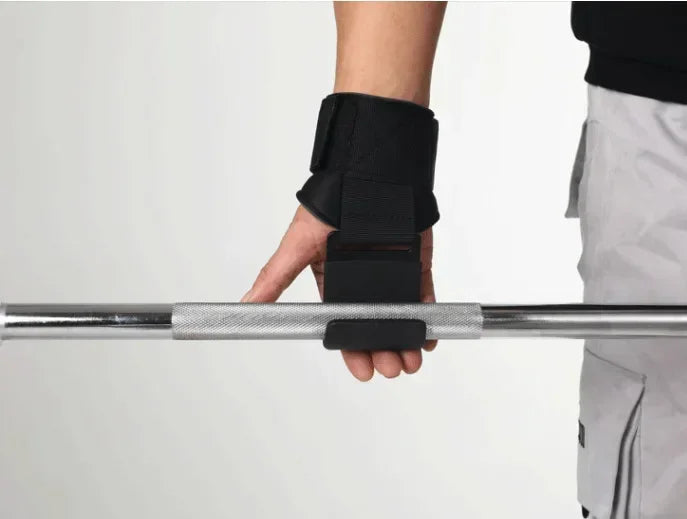 Non Slip Weight Lifting Hooks Pair For Deadlifts And Pull Ups