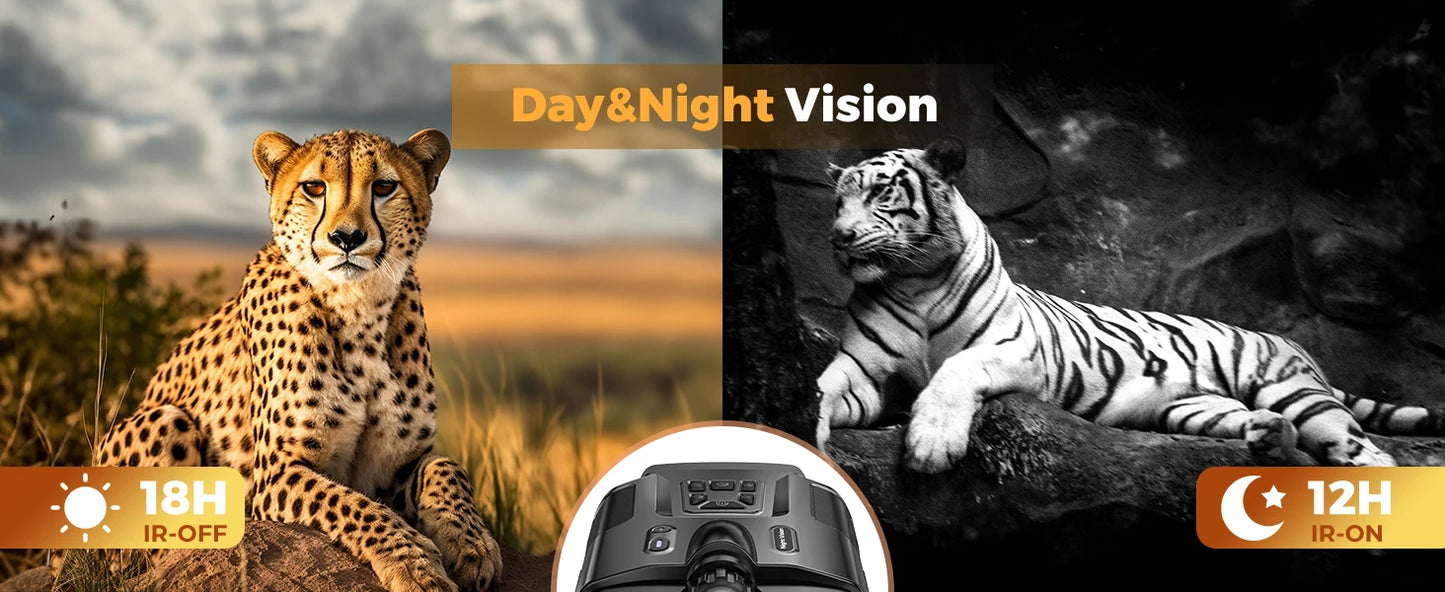DIYIMIN Night Vision Binoculars 4K Infrared 8X Zoom Goggles