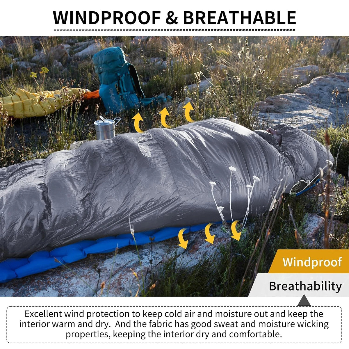 Naturehike Ultralight 650FP Duck Down Sleeping Bag For Hiking Travel