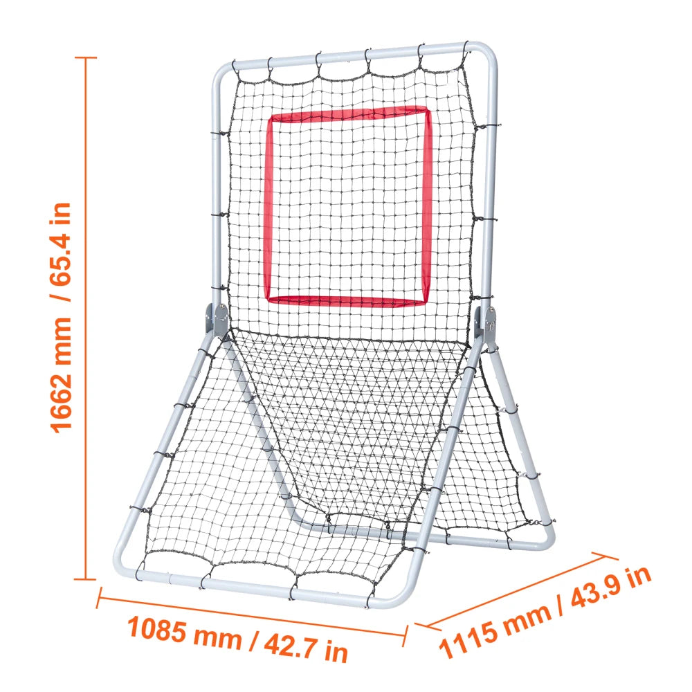 Ye Baseball And Softball Rebounder Net, 3.5 x 6 ft, 5 Adjustable Angles