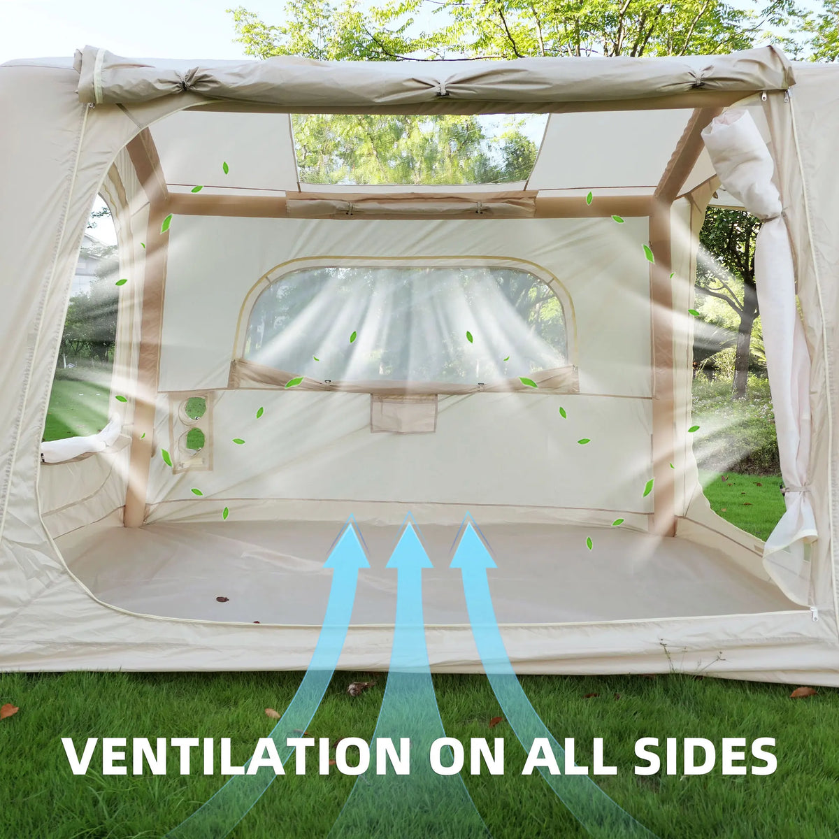 Waterproof Double Layer Inflatable Camping Tent With Easy Setup