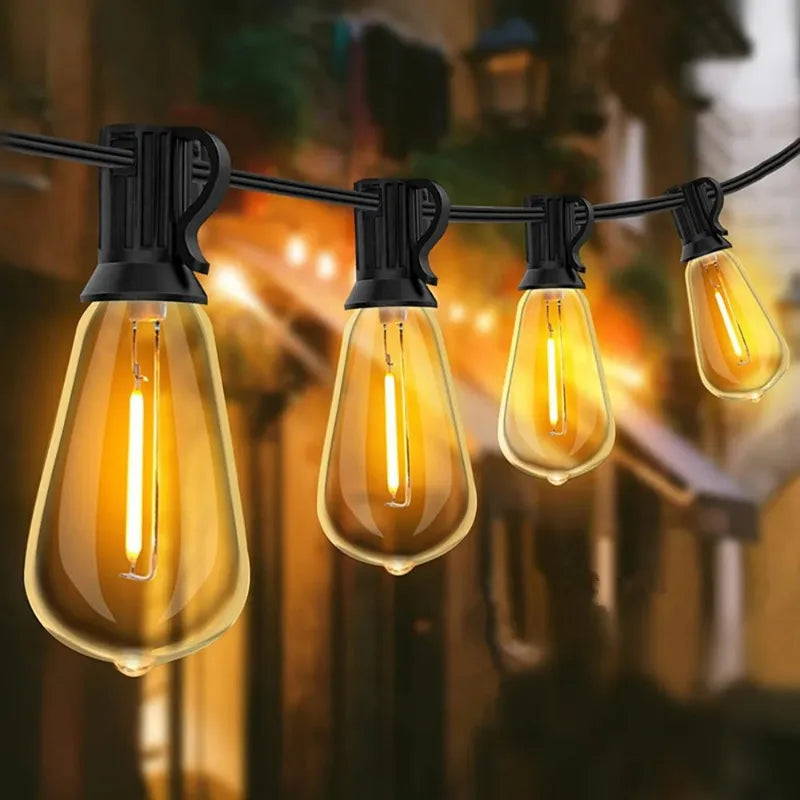 MIMIRGB Outdoor String Lights for Patio and Backyard Decor