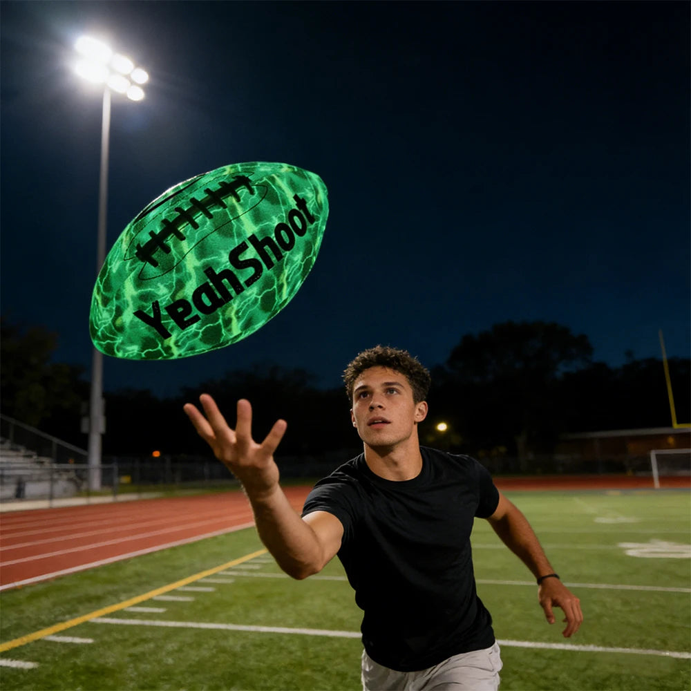 Glow In The Dark American Football With Fluorescent Material