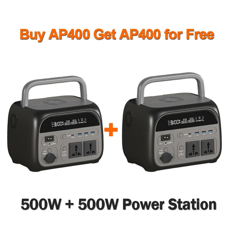 Ctolity 500W Portable Power Station 345.6Wh LiFePO4 Generator