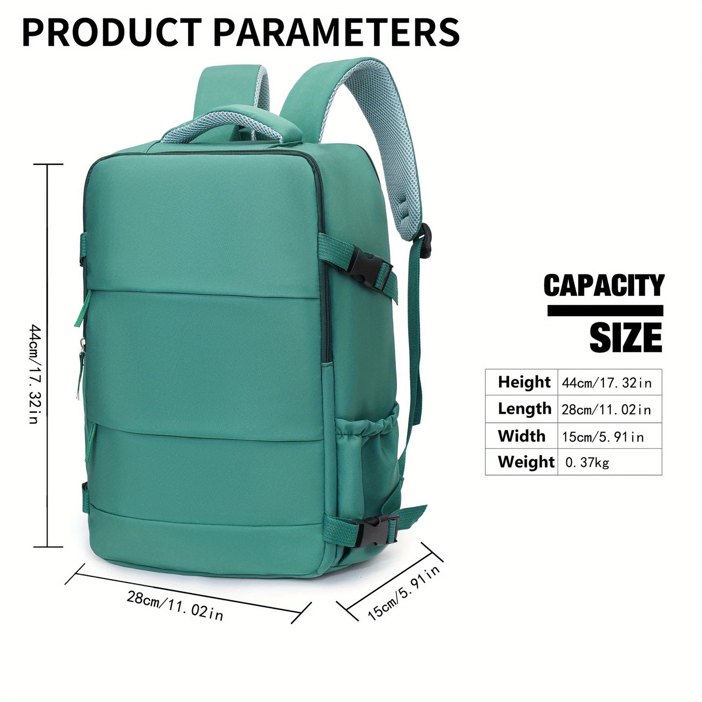 Unisex Hiking Laptop Backpack For Travel And School