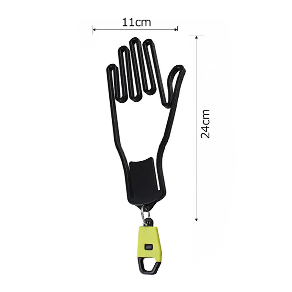 Golf Glove Holder Rack Portable Plastic Gloves Hanger with Key Chain Gloves Display Stand Glove Dry Racks Golf Accessories