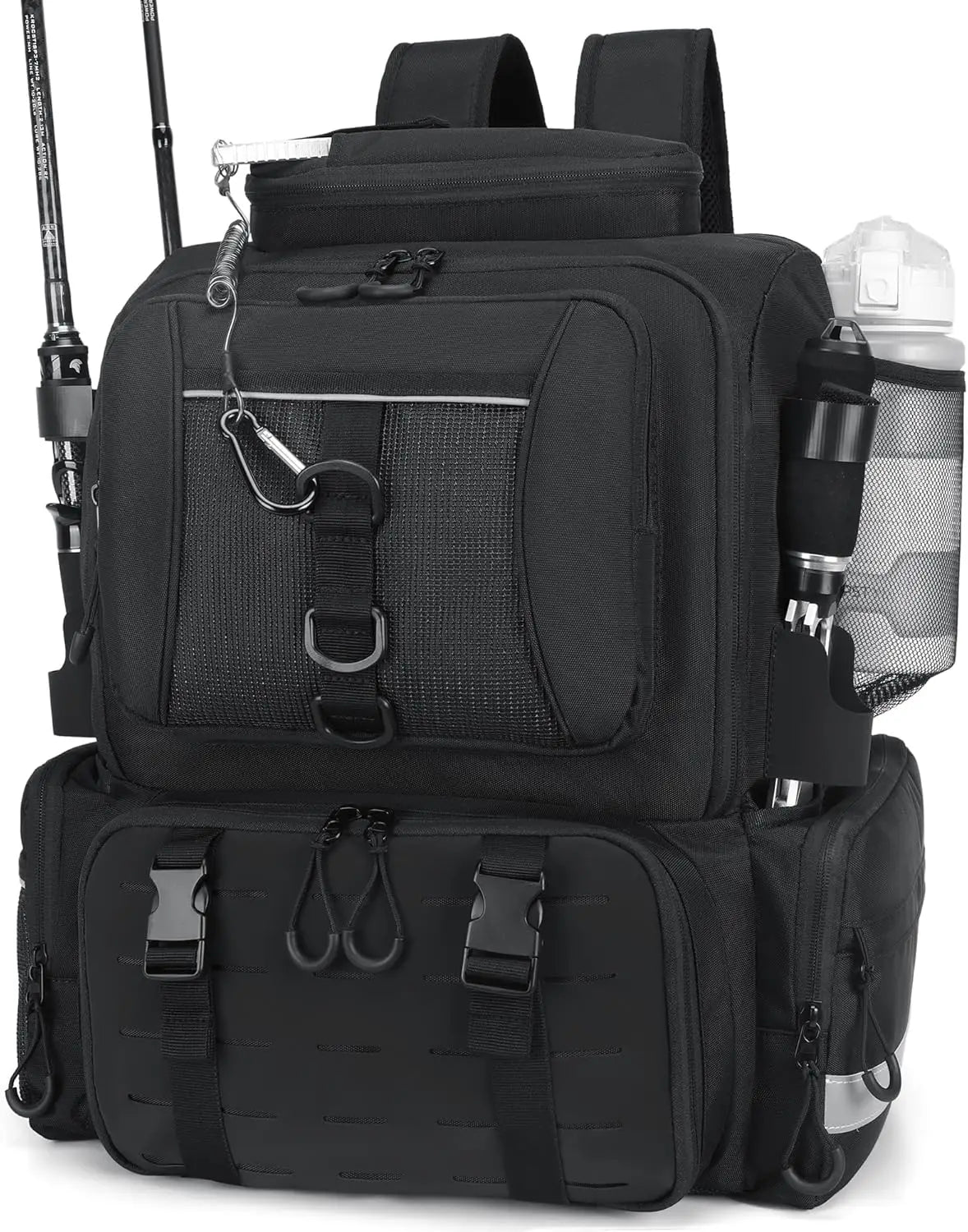 Fishing Backpack,Tackle Bag ,with Tackle Boxes. Large Fishing Bag, Strong Materials