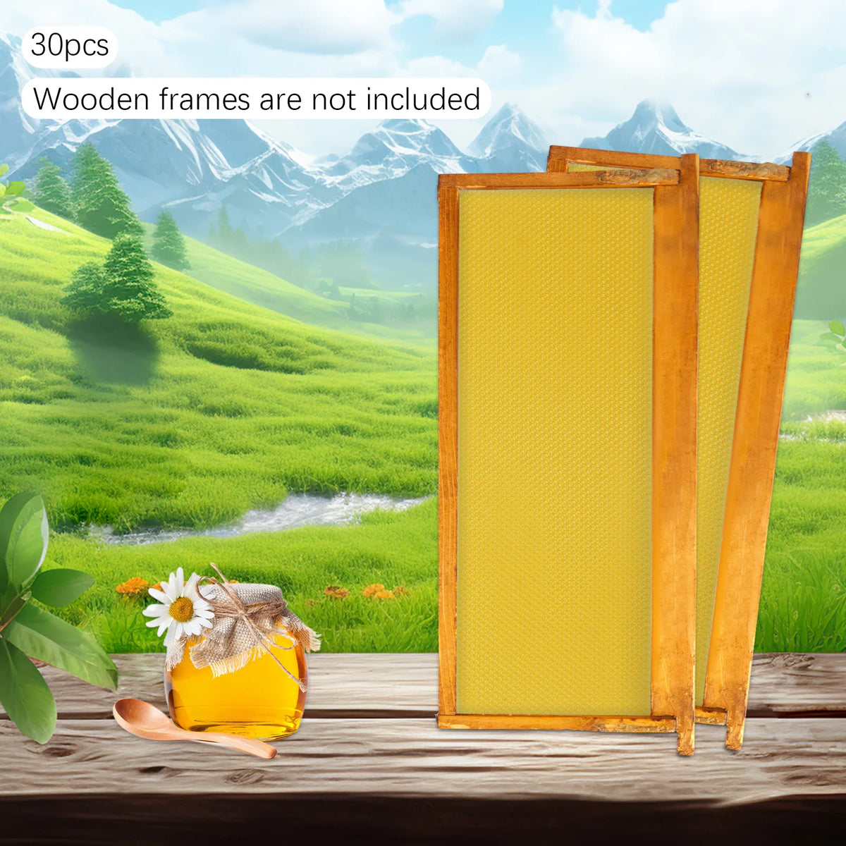 Natural Beeswax Hive Foundation Sheets for Faster Comb Building