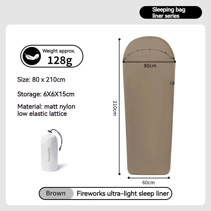 Ultralight Sleeping Bag Liner Soft Stretch Envelope For Camping Travel