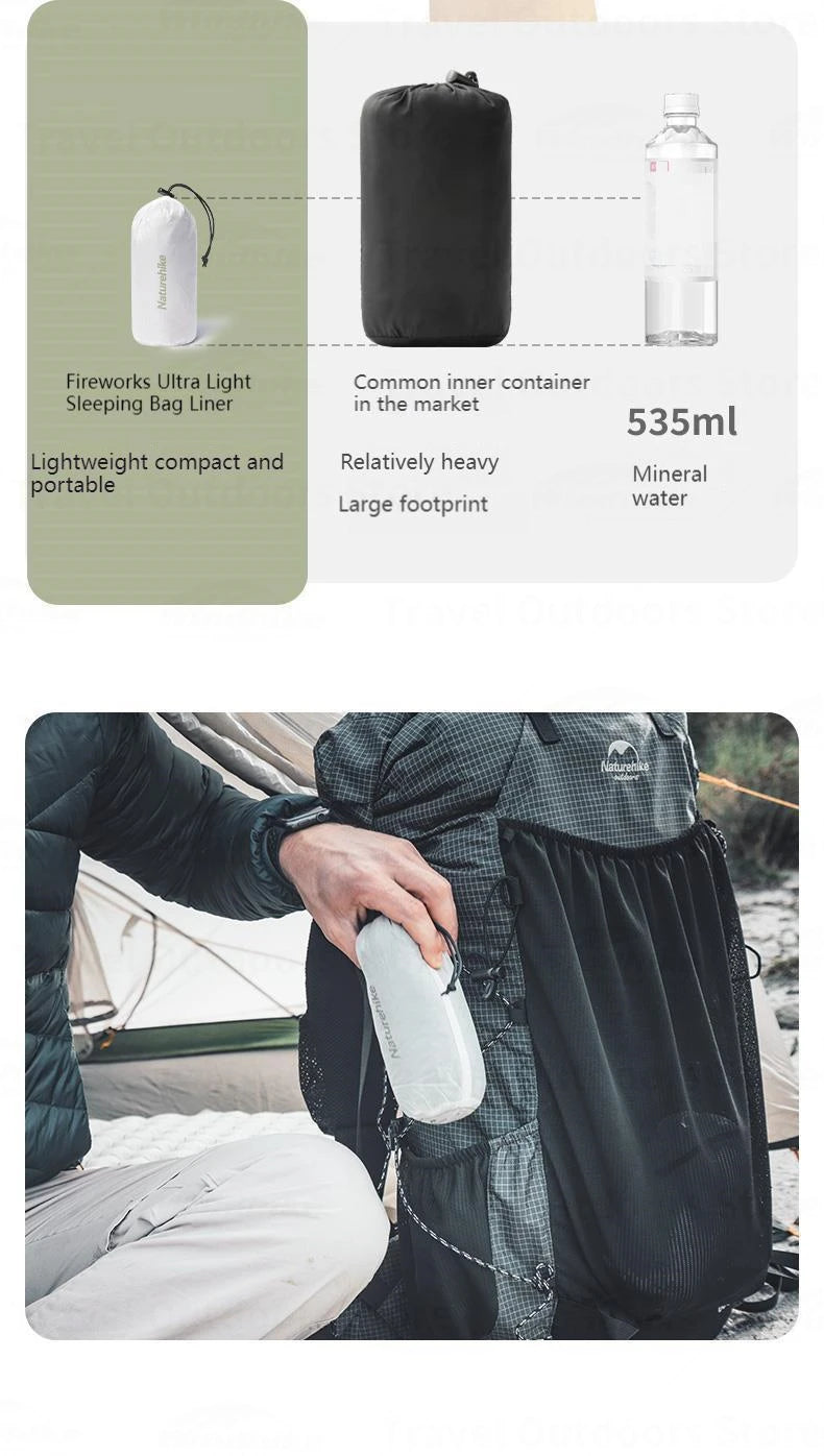 Ultralight Sleeping Bag Liner Soft Stretch Envelope For Camping Travel