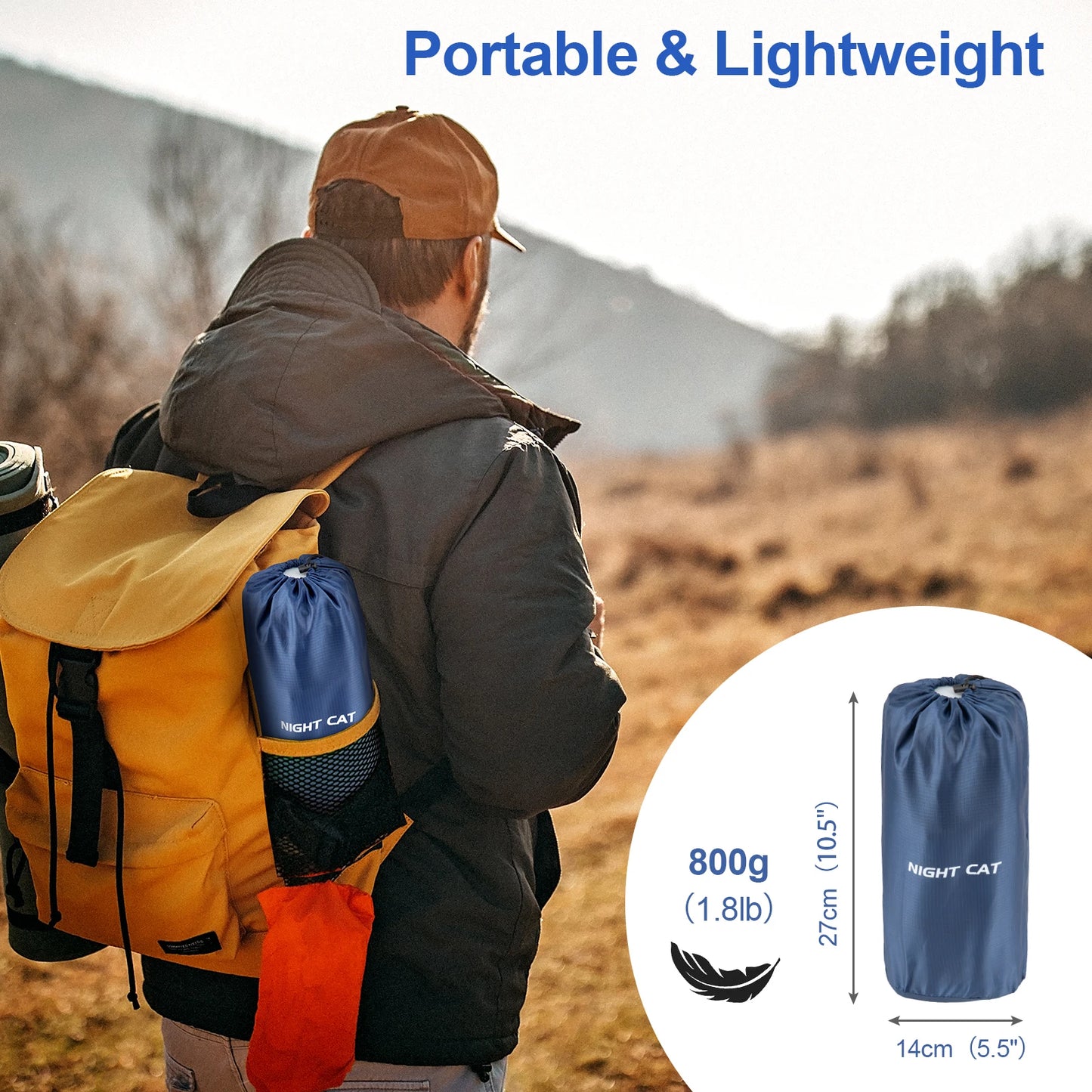 Ultralight Waterproof Air Mattress With Pillow Insulated Outdoor Pad TPU