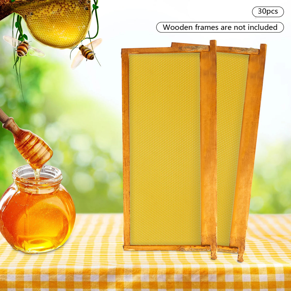 Natural Beeswax Hive Foundation Sheets for Faster Comb Building