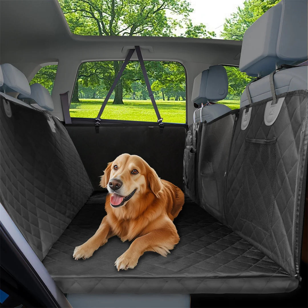 Waterproof Dog Car Seat Cover Seat Extender for Back Seat for Pet Travel Hammock in Cars Scratch-Proof