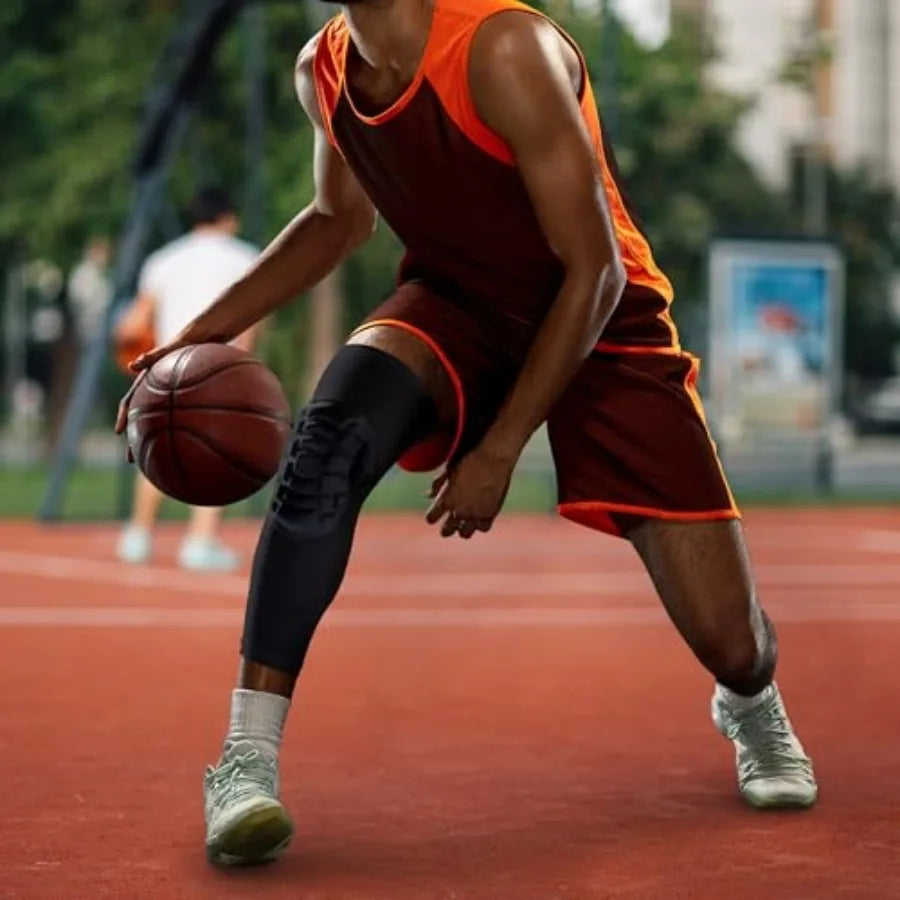 Knee Pads Compression Leg Sleeve Wrestling Volleyball Football Knee Pads, Knee Compression Sleeve for Youth Adult, pair of Knee