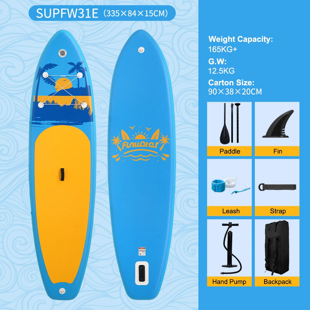 Funwater Inflatable Stand Up Paddle Board With Accessories