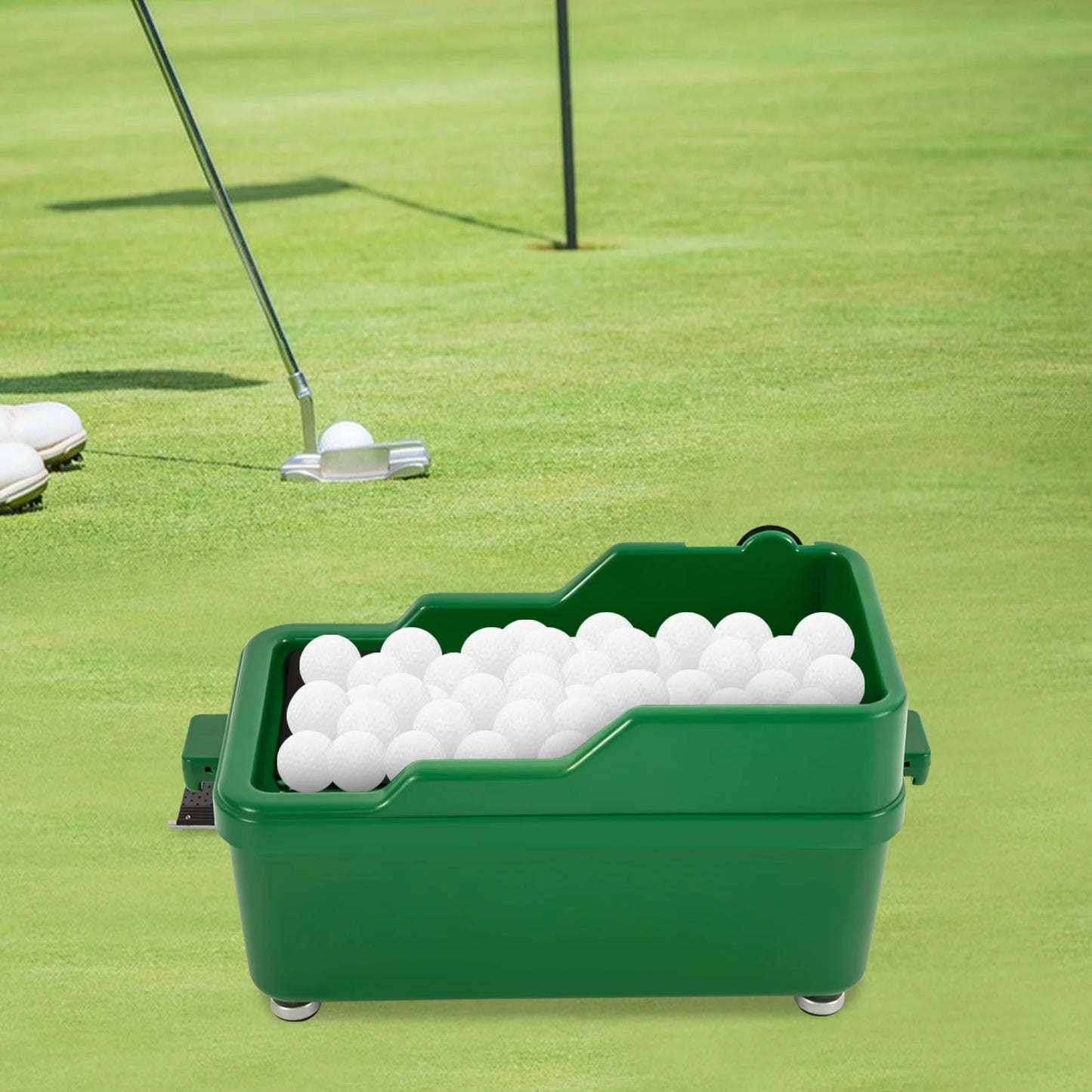 Semi-Automatic Golf Balls Dispenser Semi-Auto Ball Serving Manchine Powerless Golfs Training Aid  for Indoor and Outdoor Golf Practice Venues Private Practice Golf Courses Training Grounds Clubs Sports Classes Gyms Playground