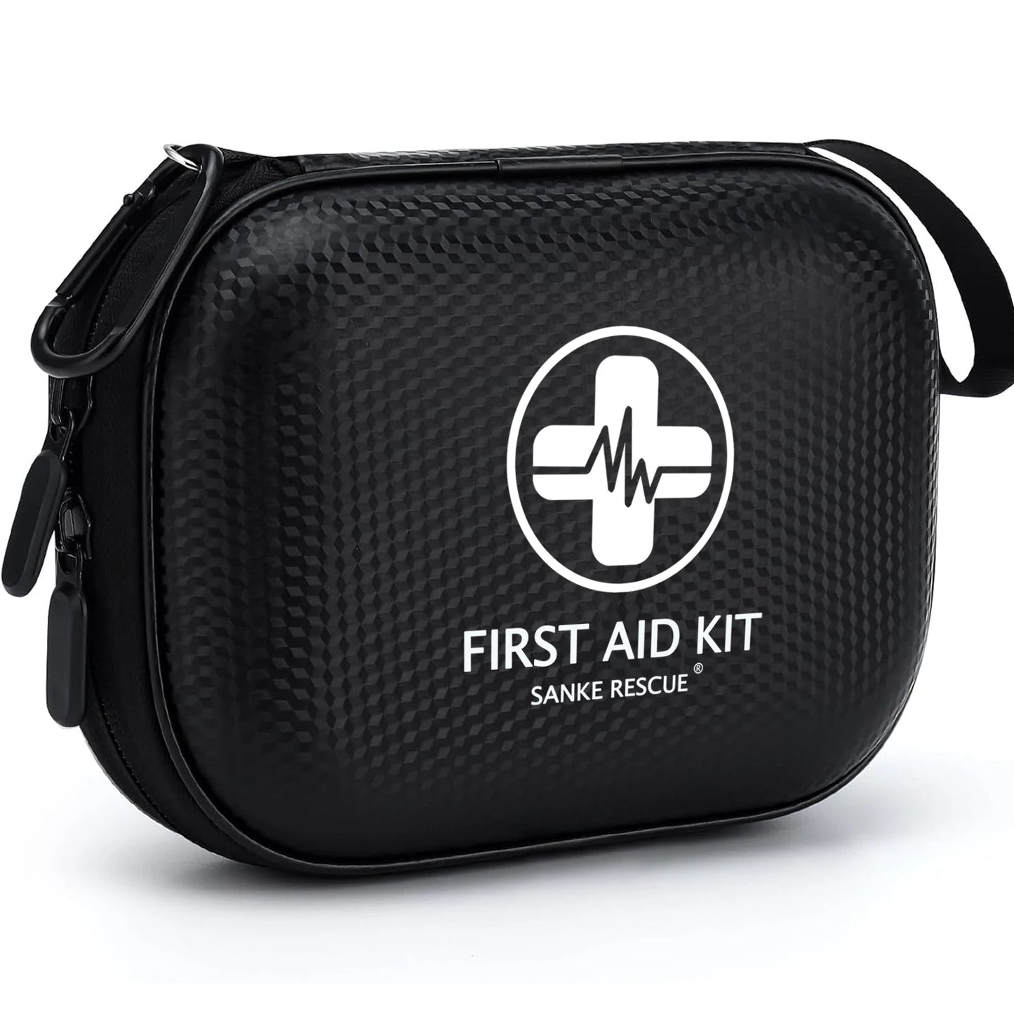 Mini First Aid Kit 150 Piece Small Waterproof Hard Shell Medical Kit for Home Car Travel Camping Truck Hiking Sports Office