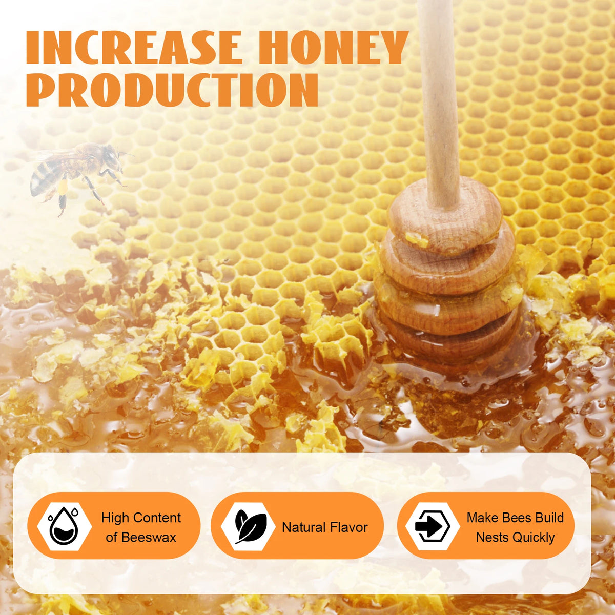 Natural Beeswax Hive Foundation Sheets for Faster Comb Building