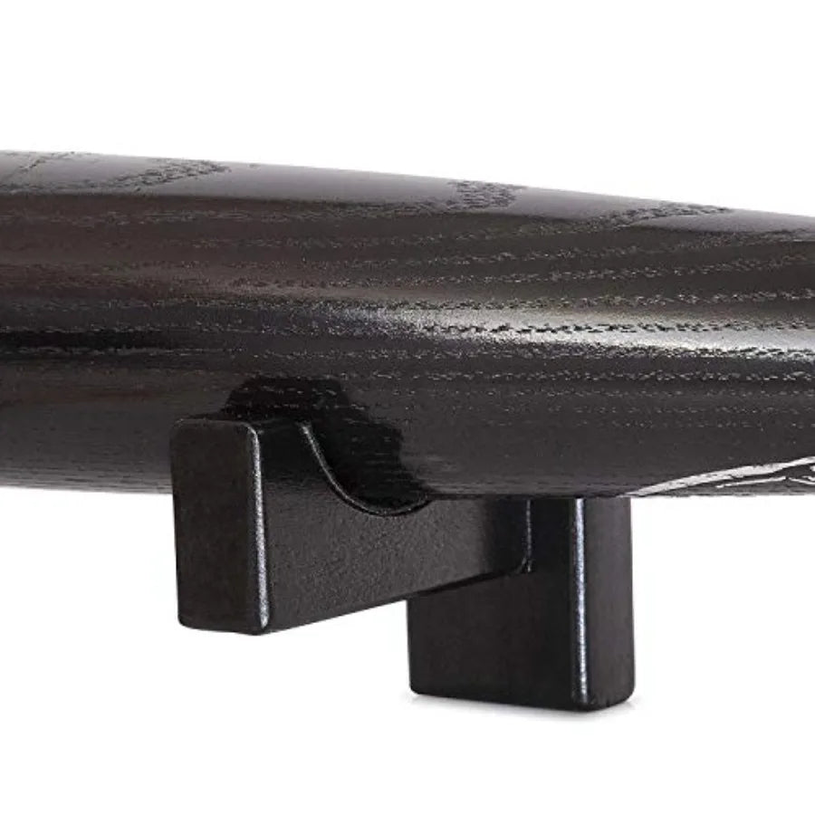 2PCS Baseball Bat Display Case, Baseball Bat Hanger Holder, Baseball Bat Horizontal Rack, Baseball Bat Bracket - Black