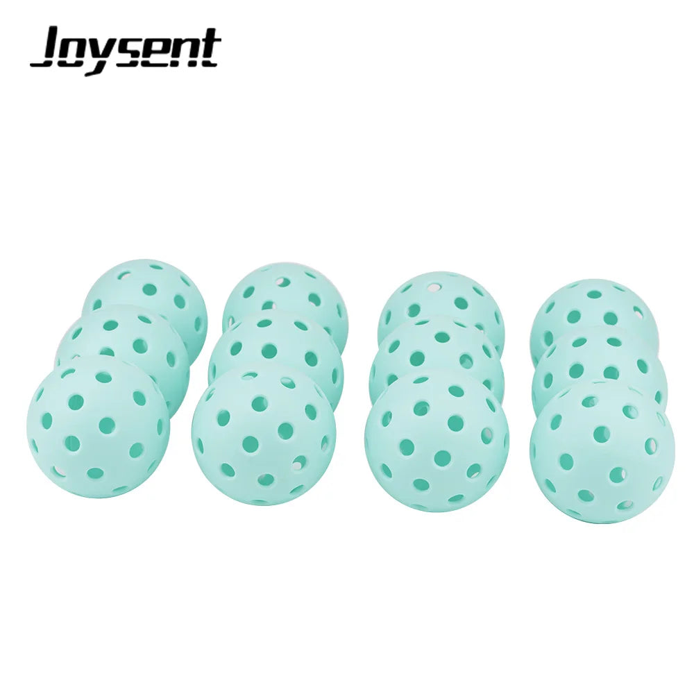 Joysent Durable Outdoor Pickleball Balls 40 Holes 74mm Training Paddle Ball TPE Plastic Competition Practice Light Blue