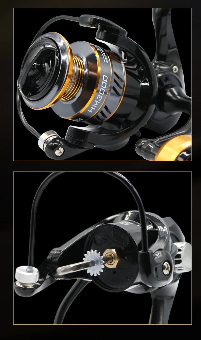 J-Barzillai Spinning Fishing Reel Metal Spool High Quality Saltwater
