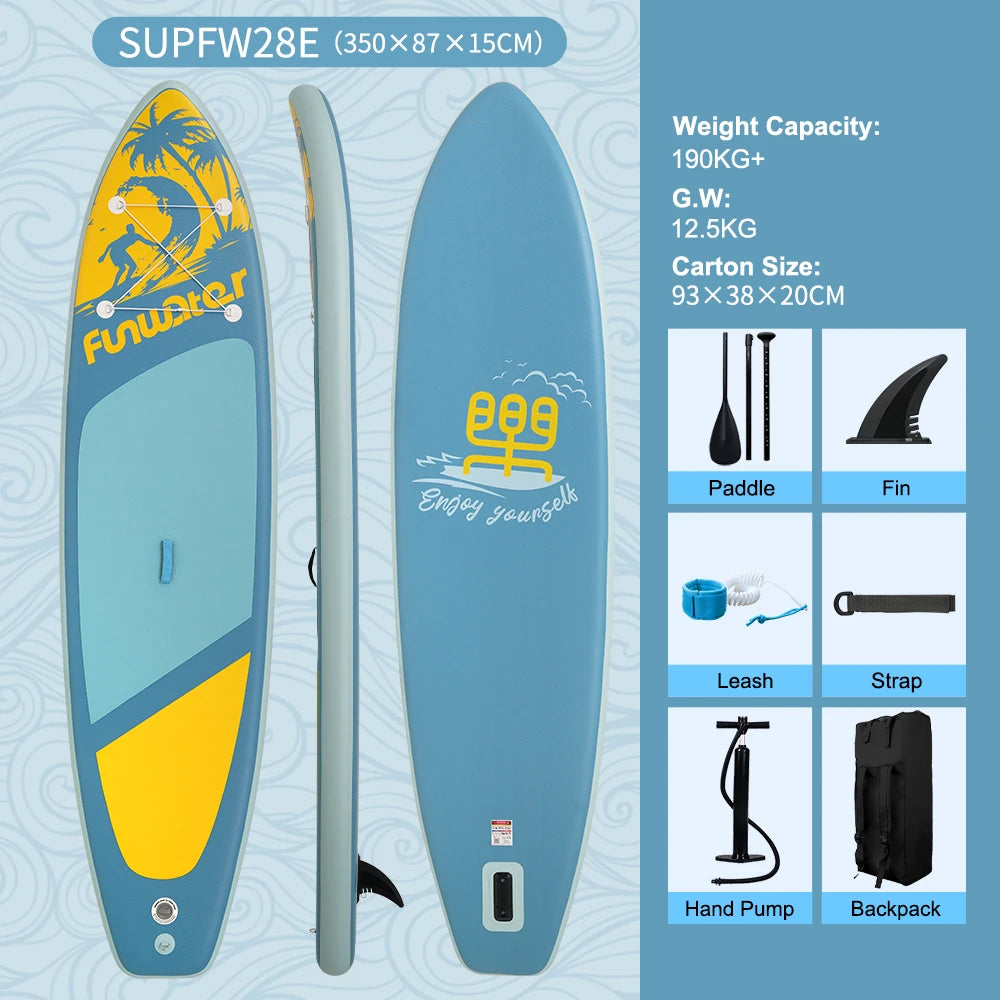 Funwater Inflatable Stand Up Paddle Board With Accessories