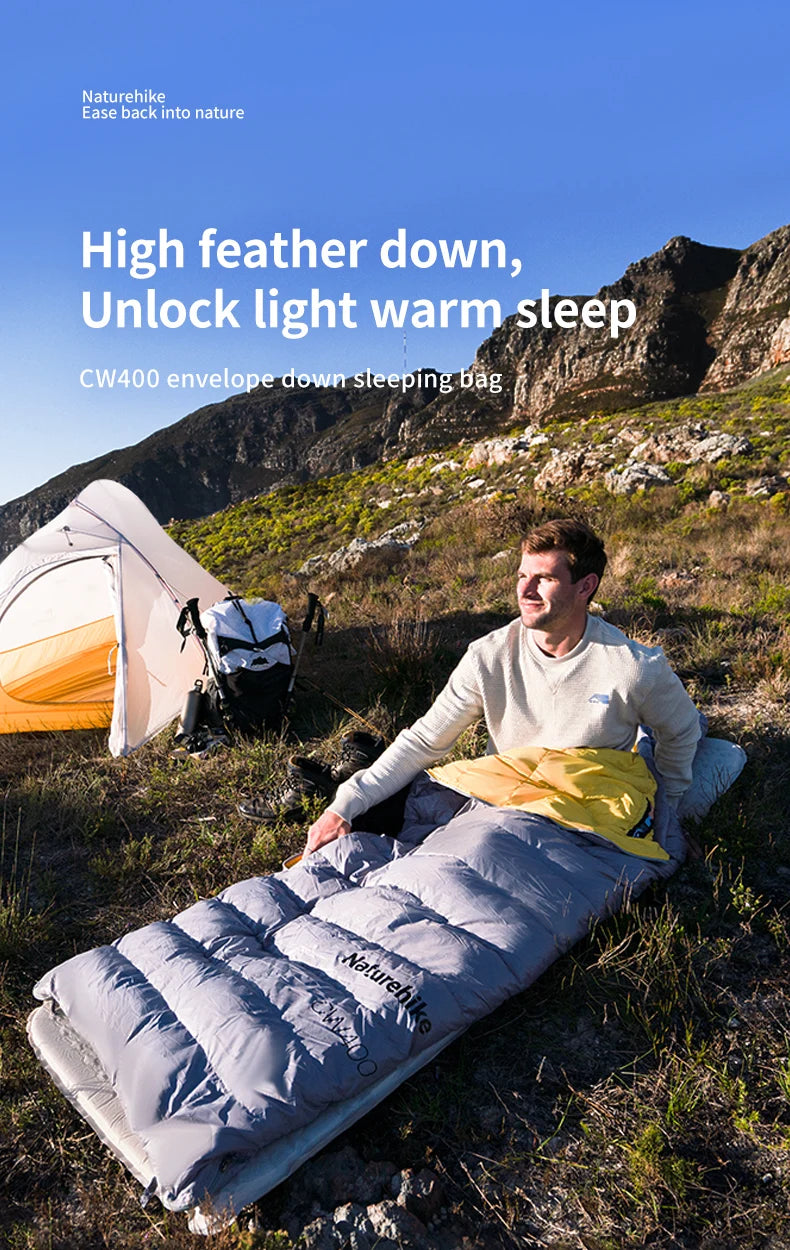 Naturehike Ultralight 650FP Duck Down Sleeping Bag For Hiking Travel