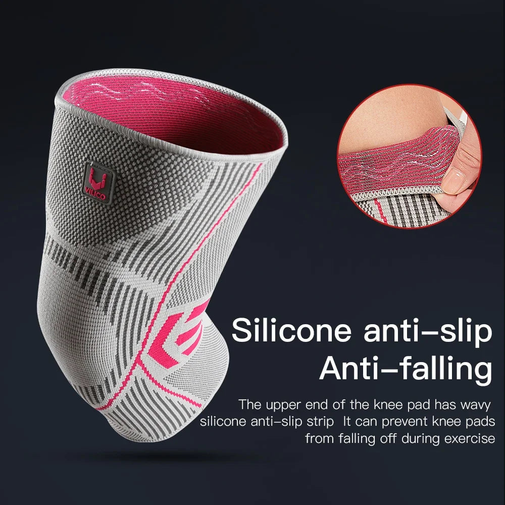 Lightweight Breathable Compression Knee Sleeve For Football Basketball