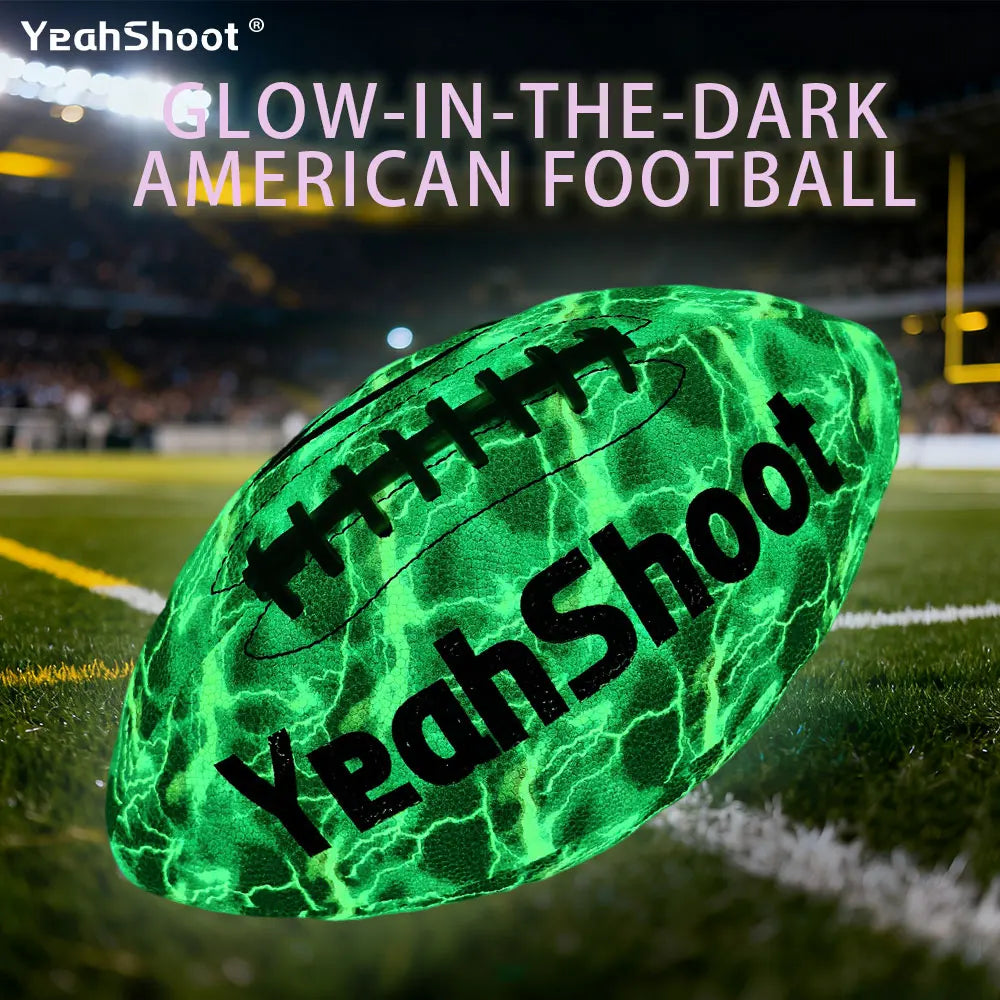 Glow In The Dark American Football With Fluorescent Material