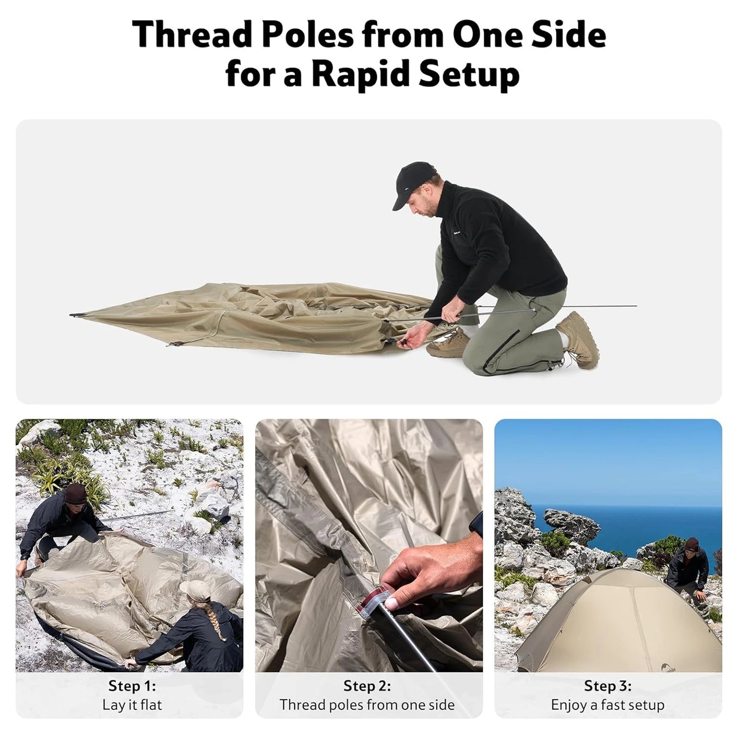 Naturehike Giling PRO 4-Season Dome Tent for Hiking
