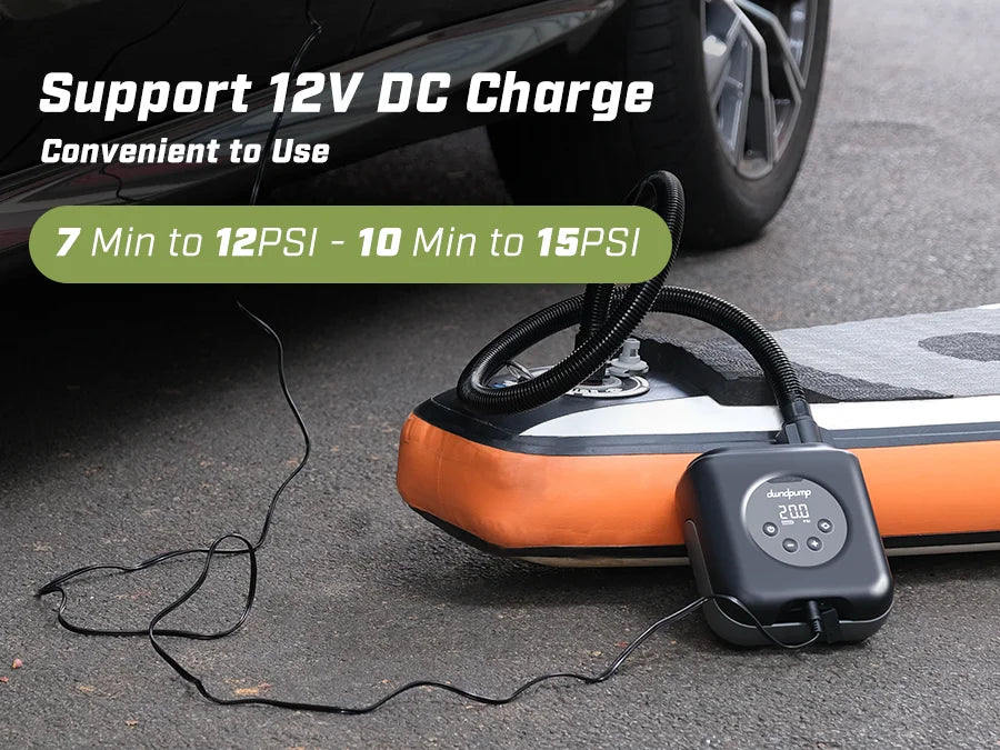Electric Rechargeable SUP Pump for Paddle Boards and Kayaks
