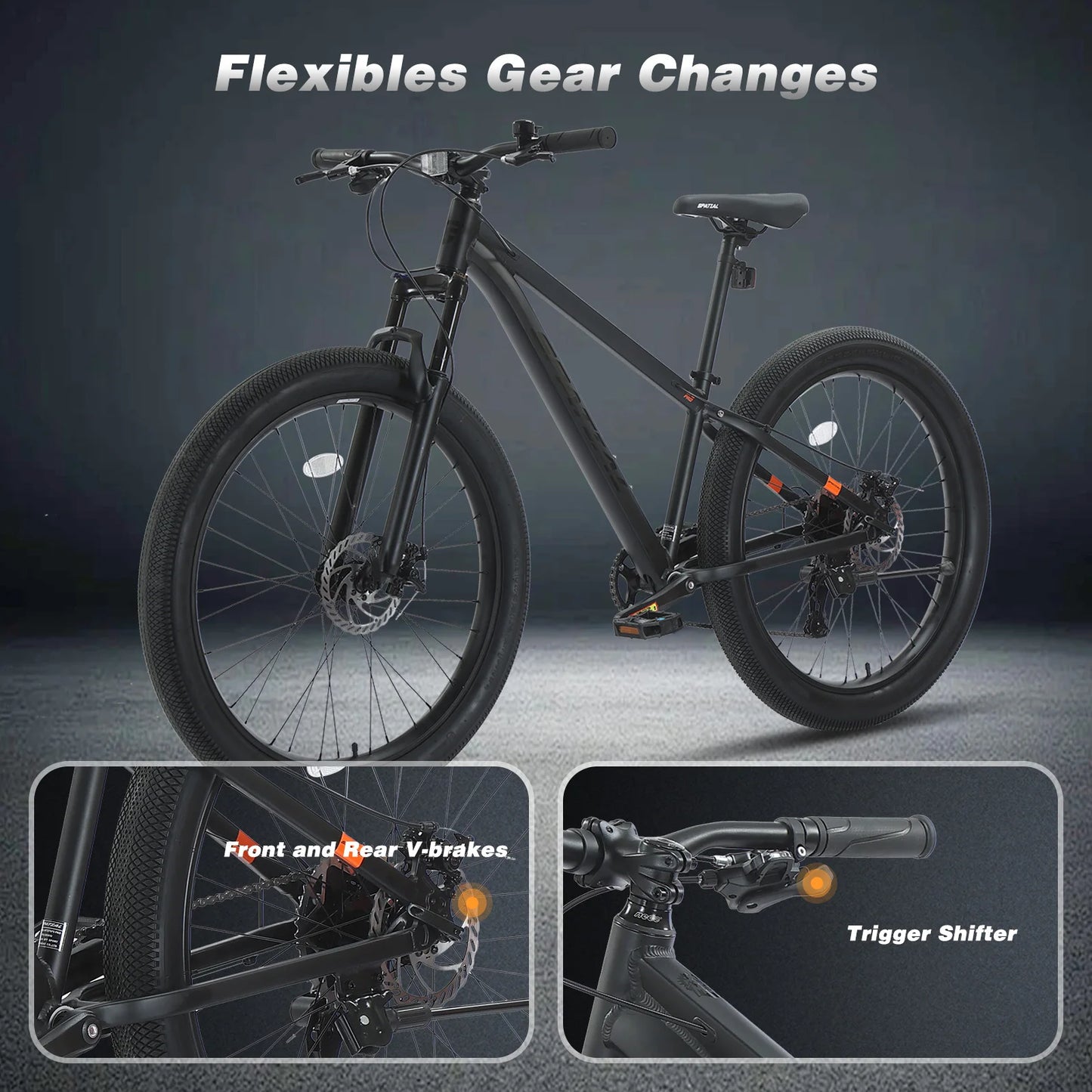 Spatial MT275FSPRO Hardtail Mountain Bike With Suspension And Disc Brakes