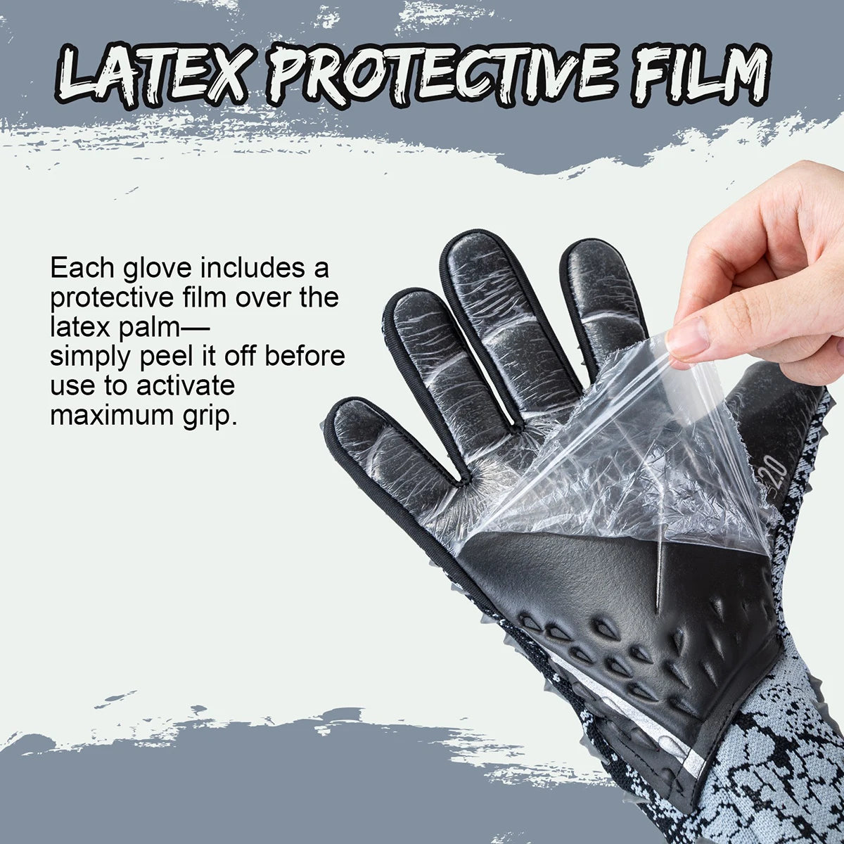 Soccer Goalie Goalkeeper Gloves for Youth & Adult, Enhanced Latex Palm Grip,Suitable for Game & Training