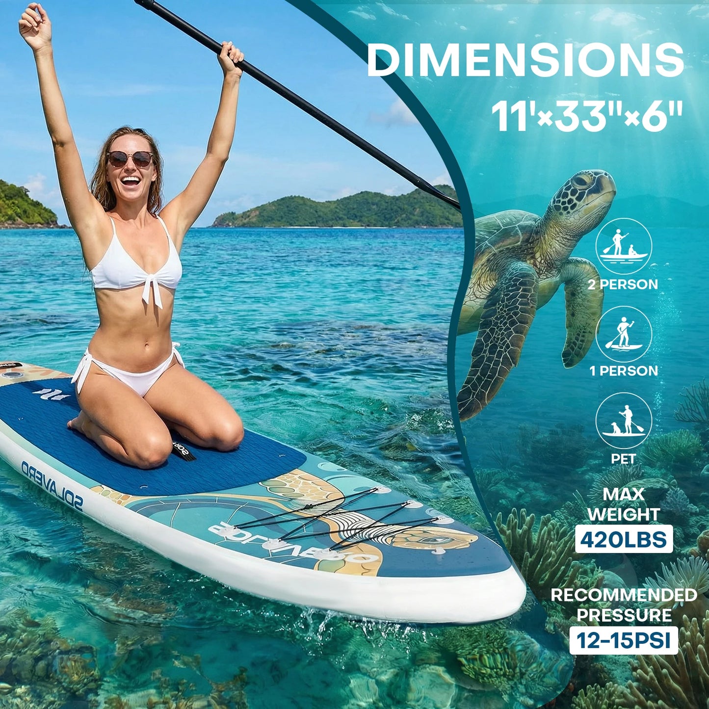 Nebmaax Inflatable Stand Up Paddle Board With Premium Accessories