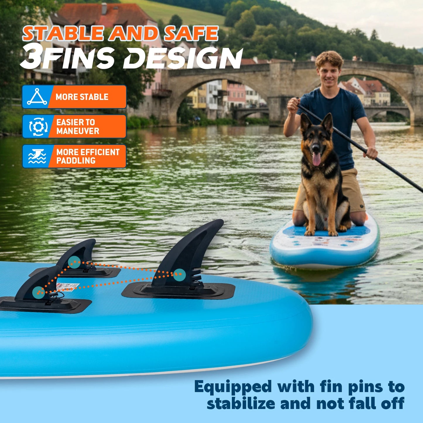 Funwater Inflatable Stand Up Paddle Board With Accessories